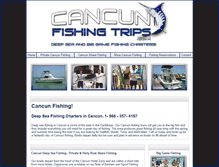 Tablet Screenshot of cancunfishingtrips.com